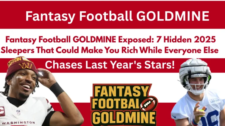 Fantasy Football GOLDMINE